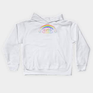 Rainbow Dogs Kids Hoodie